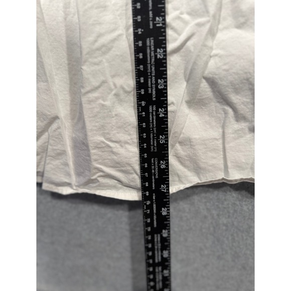 Harve Benard Blouse Womens 1X Button Down Top Embroidered 3/4 Sleeve White - Picture 9 of 9